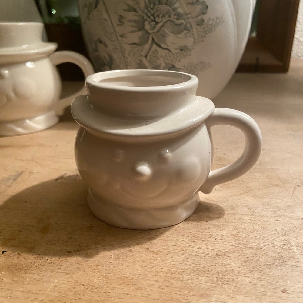 Charming White Snowman Mug #1